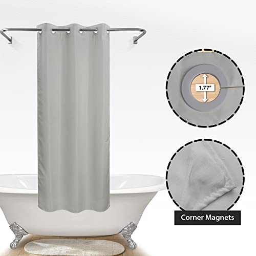 Barossa Design No Hook Shower Curtain Microfiber