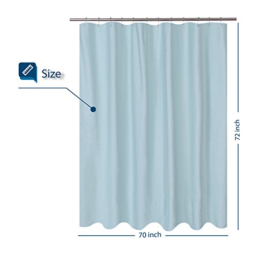Barossa Design Waterproof Fabric Shower Curtain or Liner Microfiber
