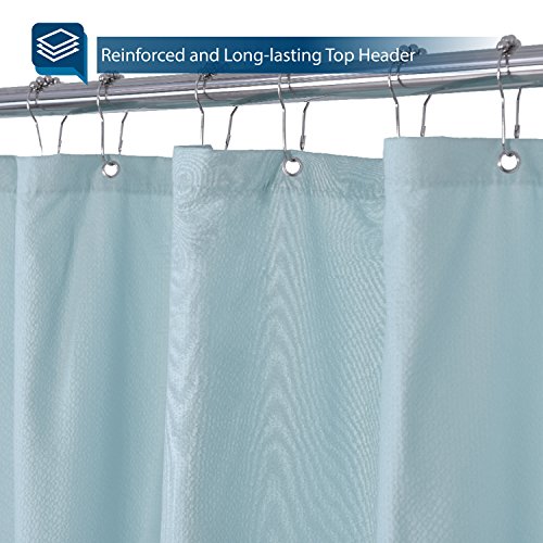 Barossa Design Waterproof Fabric Shower Curtain or Liner Microfiber