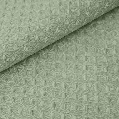 Barossa Design No Hooks Required Waffle Weave Shower Curtain with Snap in Liner