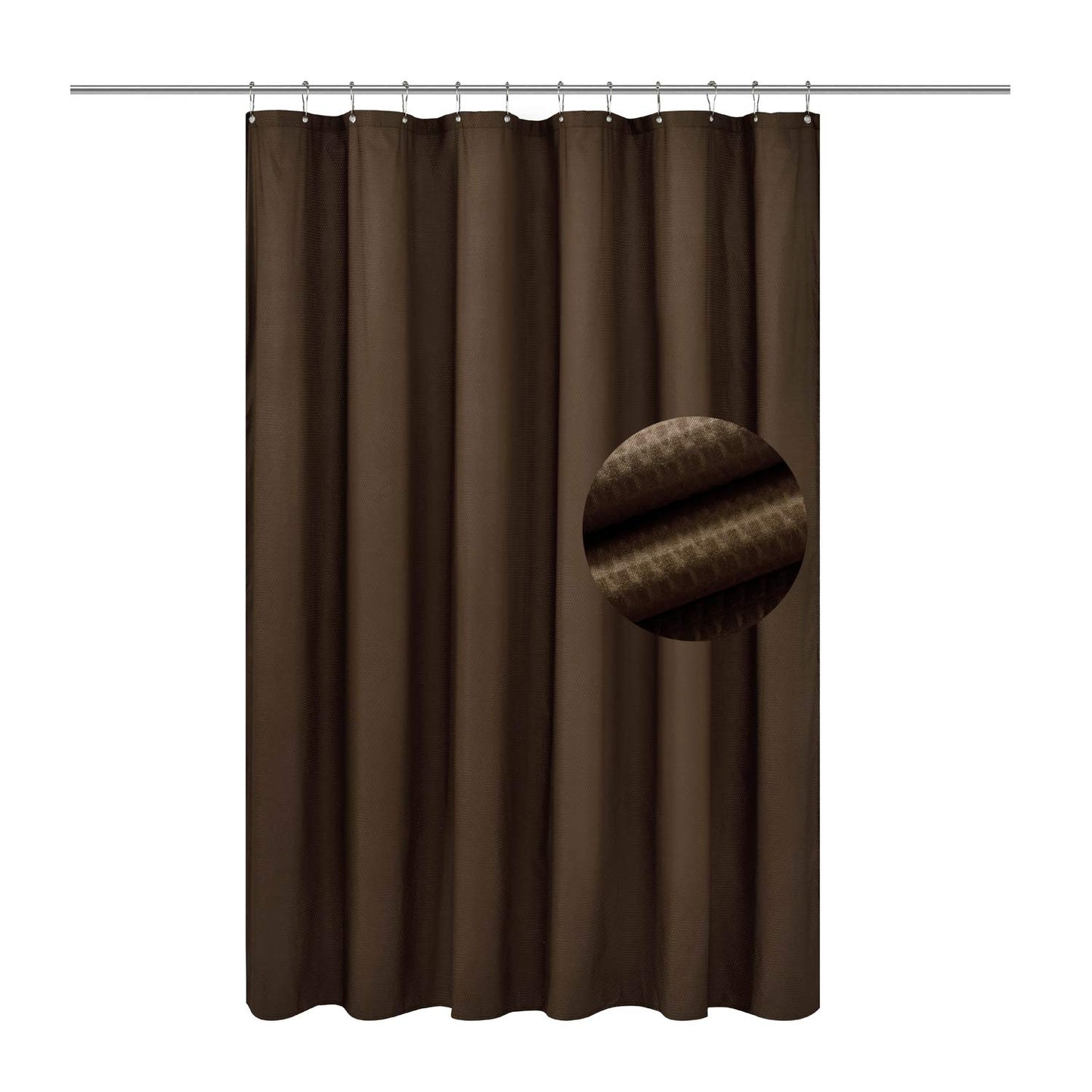 Barossa Design Waterproof Fabric Shower Curtain or Liner Microfiber