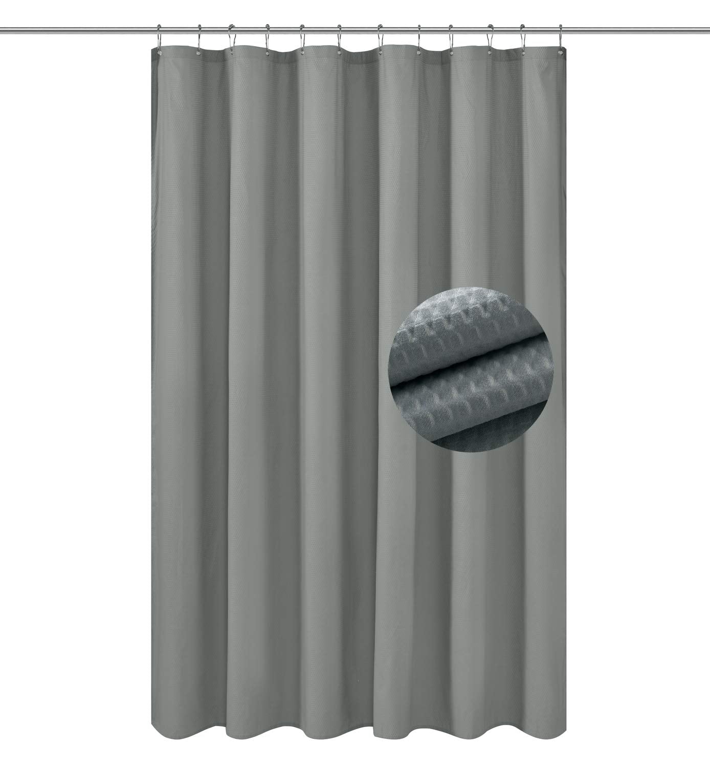 Barossa Design Waterproof Fabric Shower Curtain or Liner Microfiber