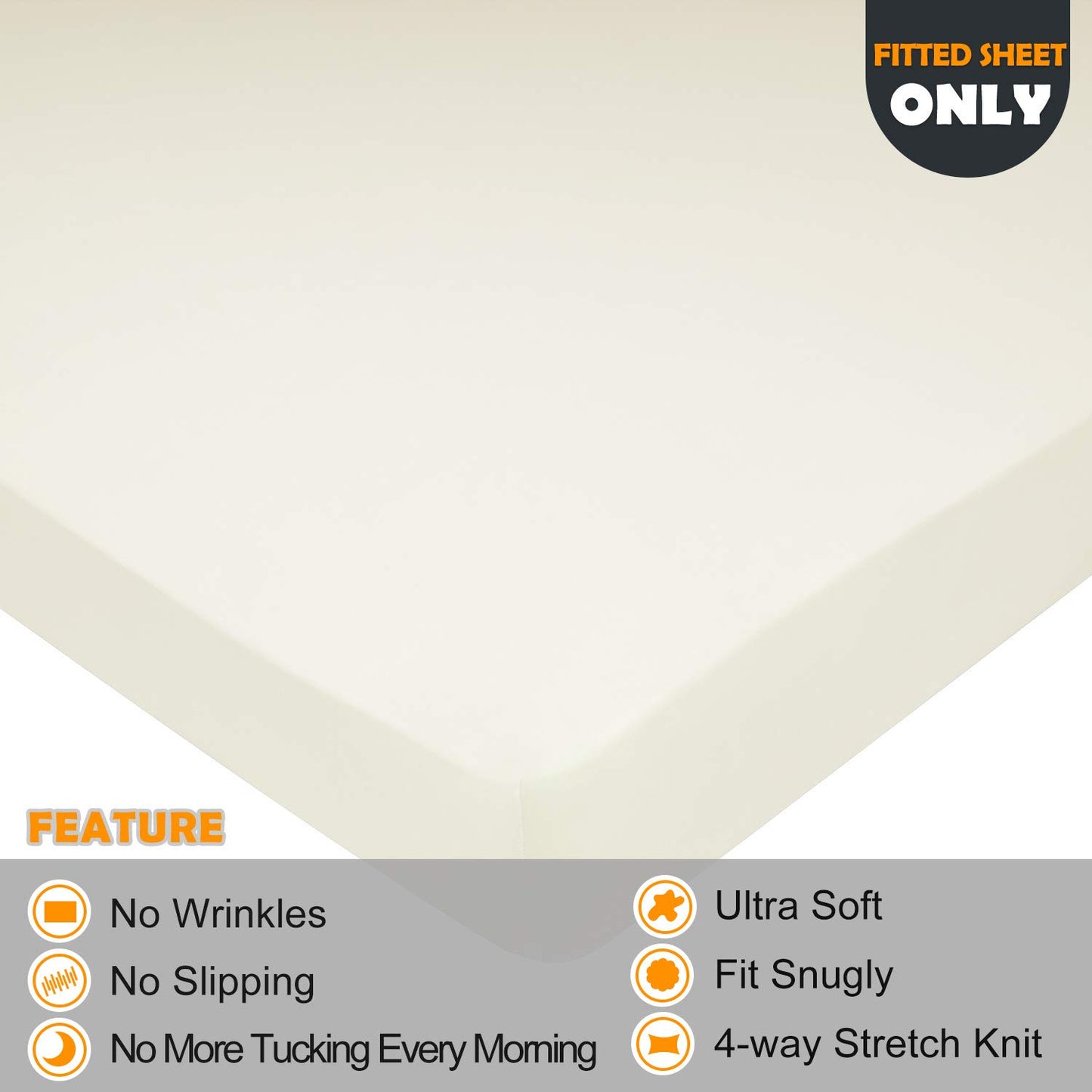Barossa Design Soft Stretch Fitted Sheet