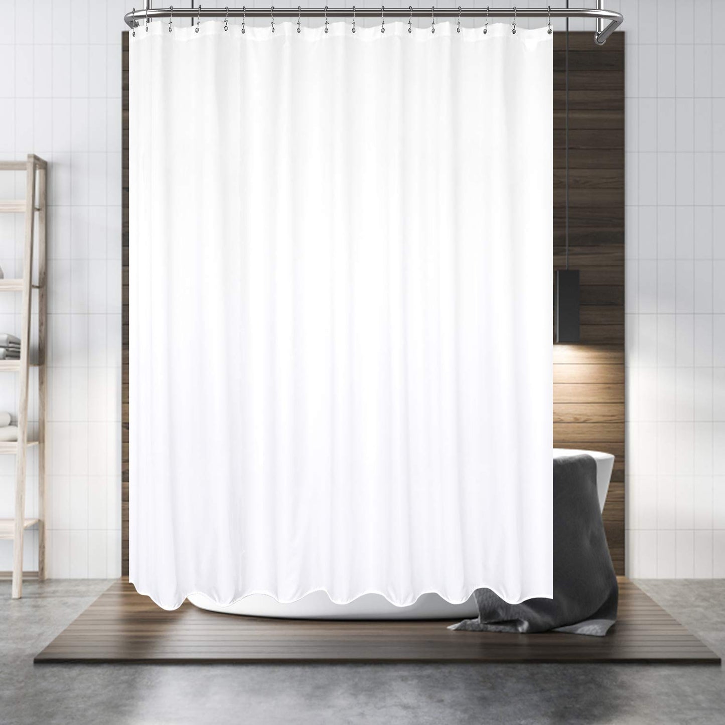 Barossa Design Waterproof Fabric Shower Curtain or Liner Microfiber