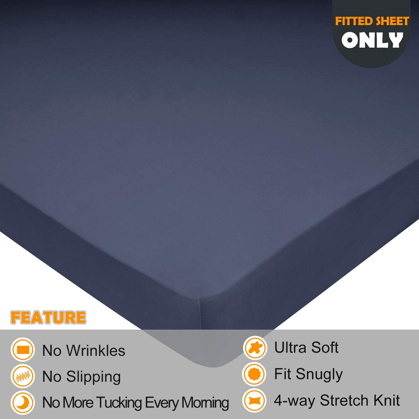 Barossa Design Soft Stretch Fitted Sheet