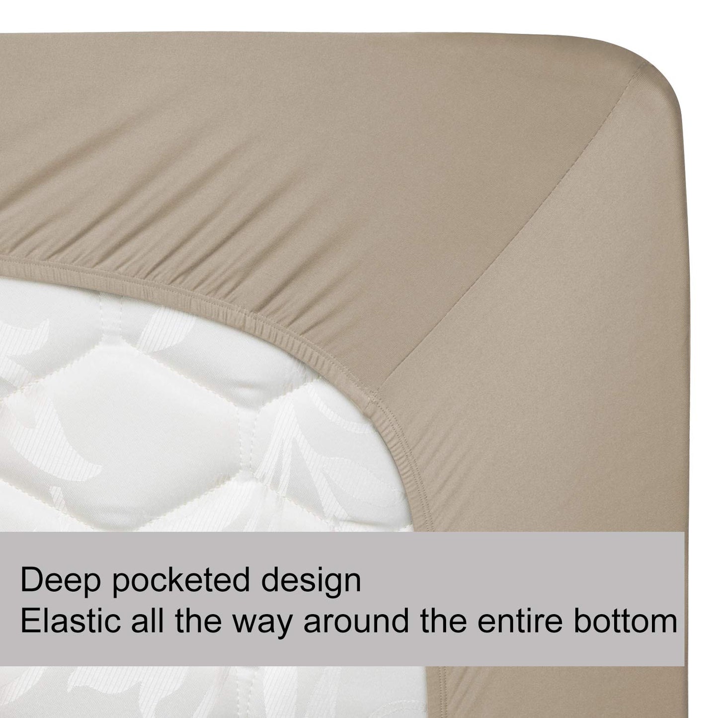Barossa Design Soft Stretch Fitted Sheet