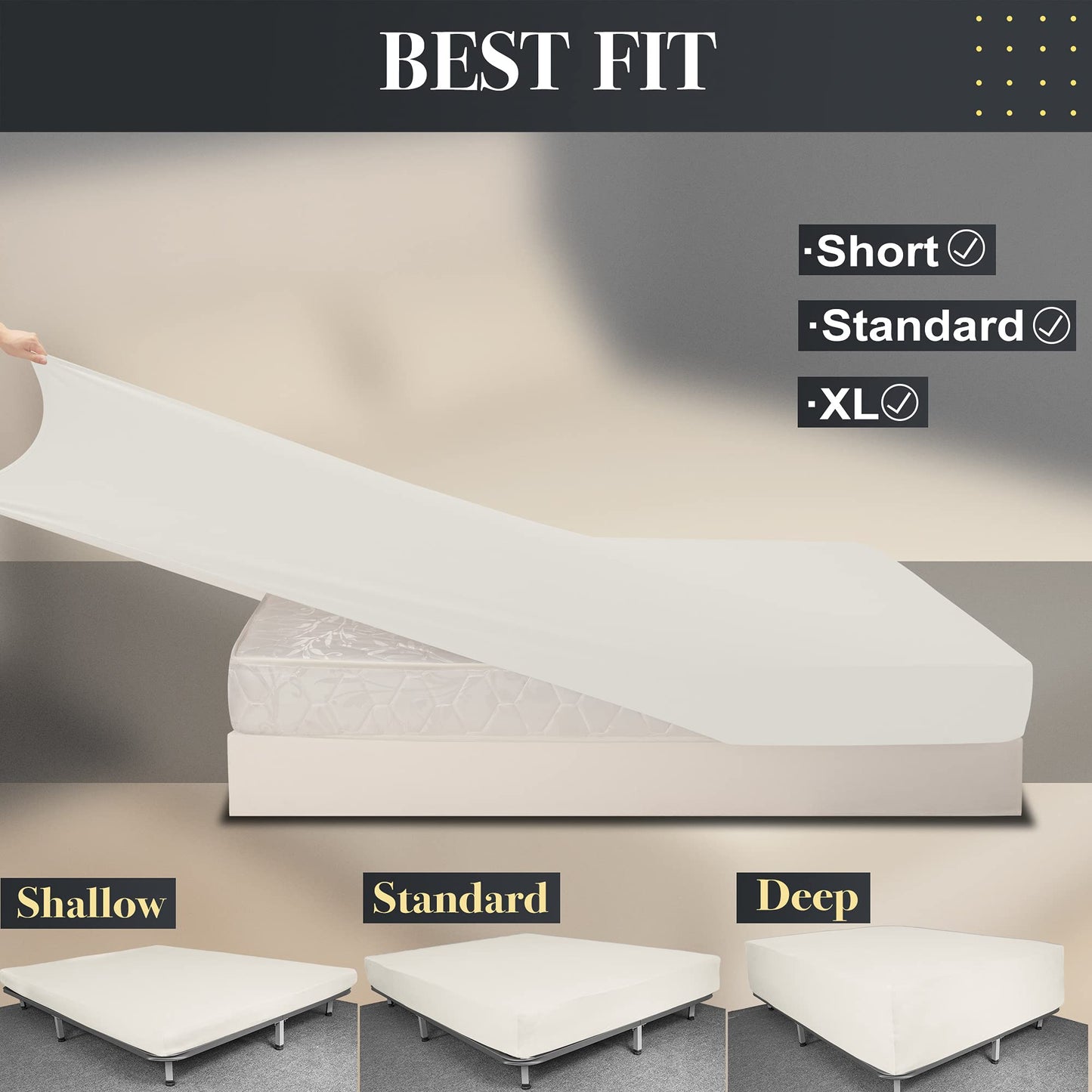 Barossa Design Soft Stretch Fitted Sheet