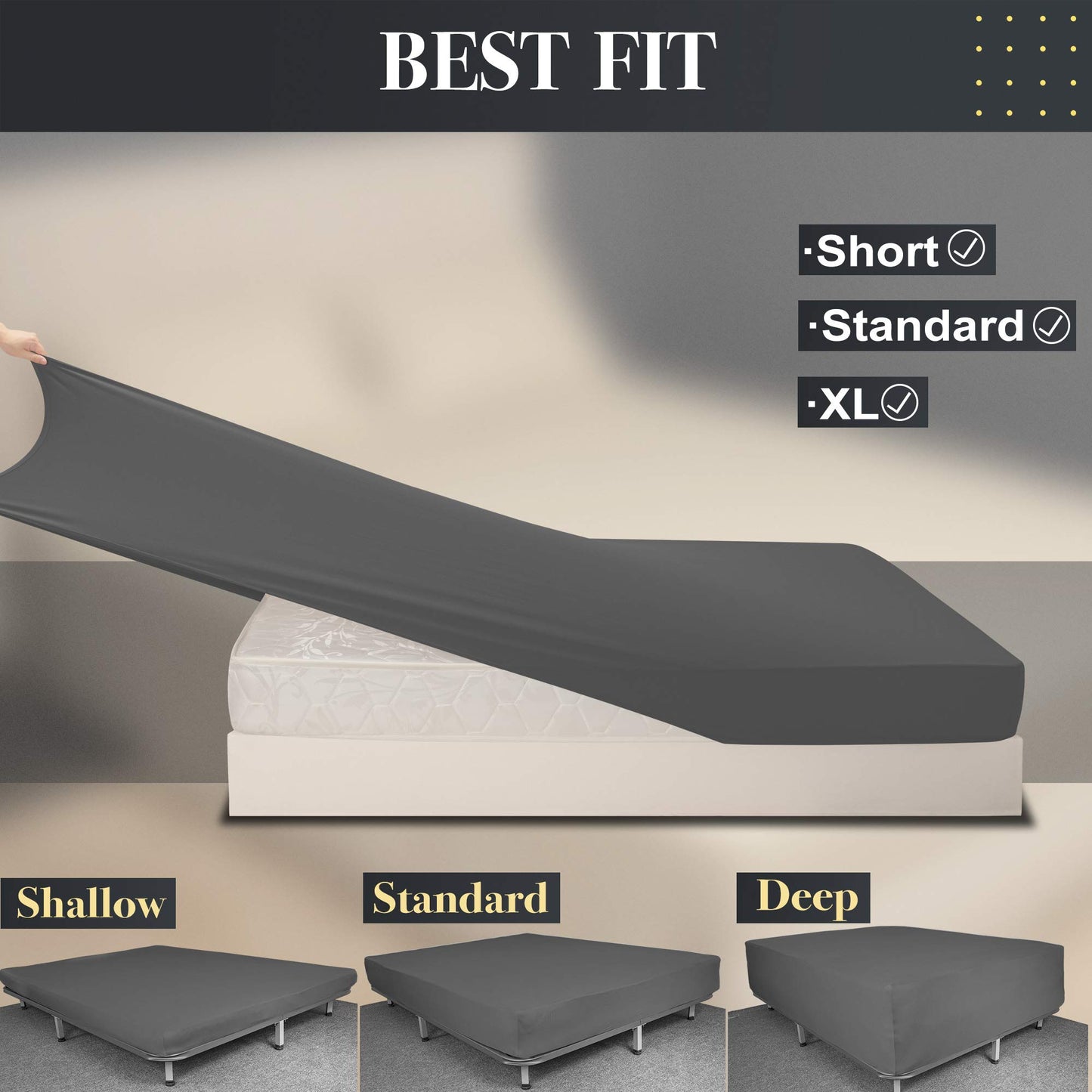 Barossa Design Soft Stretch Fitted Sheet