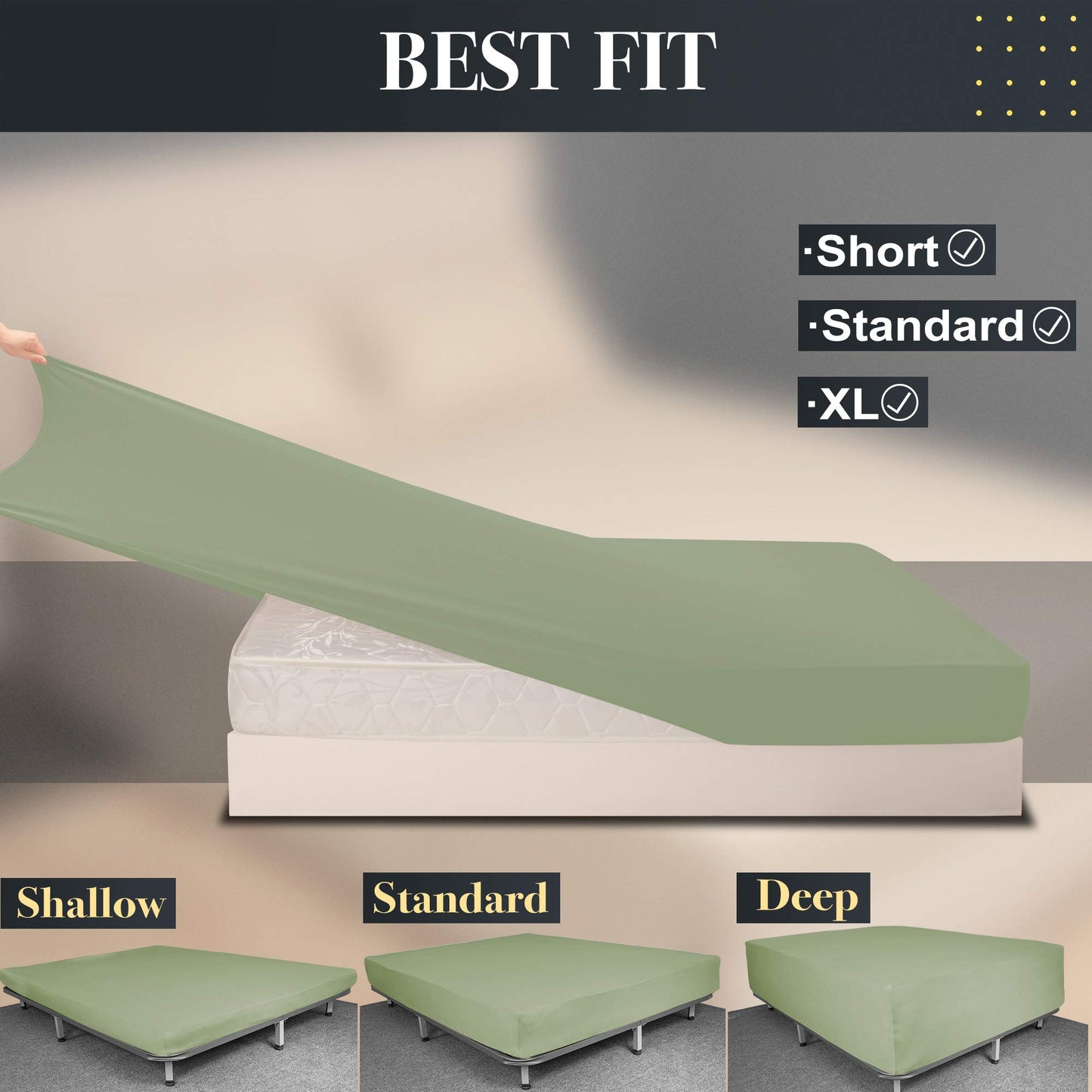 Barossa Design Soft Stretch Fitted Sheet