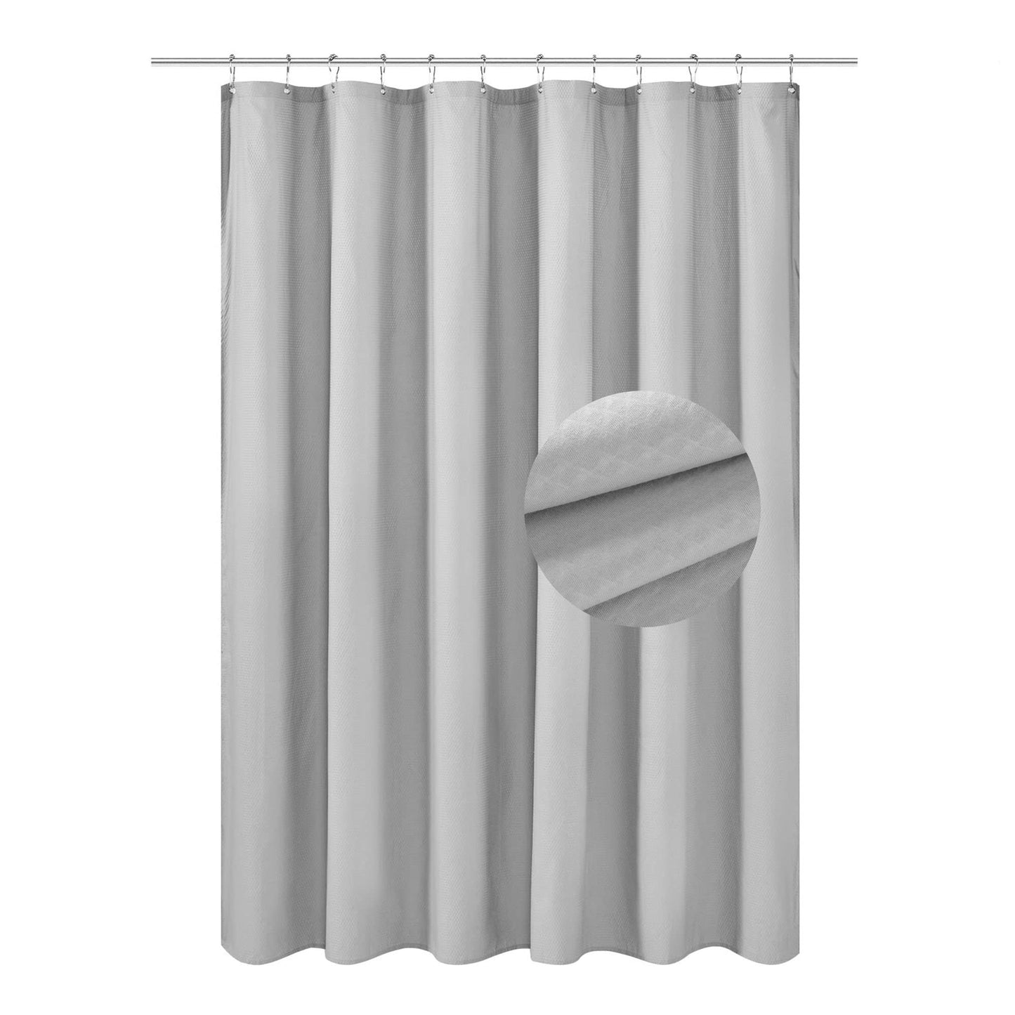 Barossa Design Waterproof Fabric Shower Curtain or Liner Microfiber