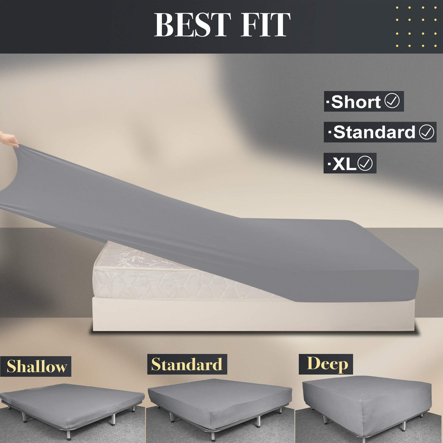 Barossa Design Soft Stretch Fitted Sheet