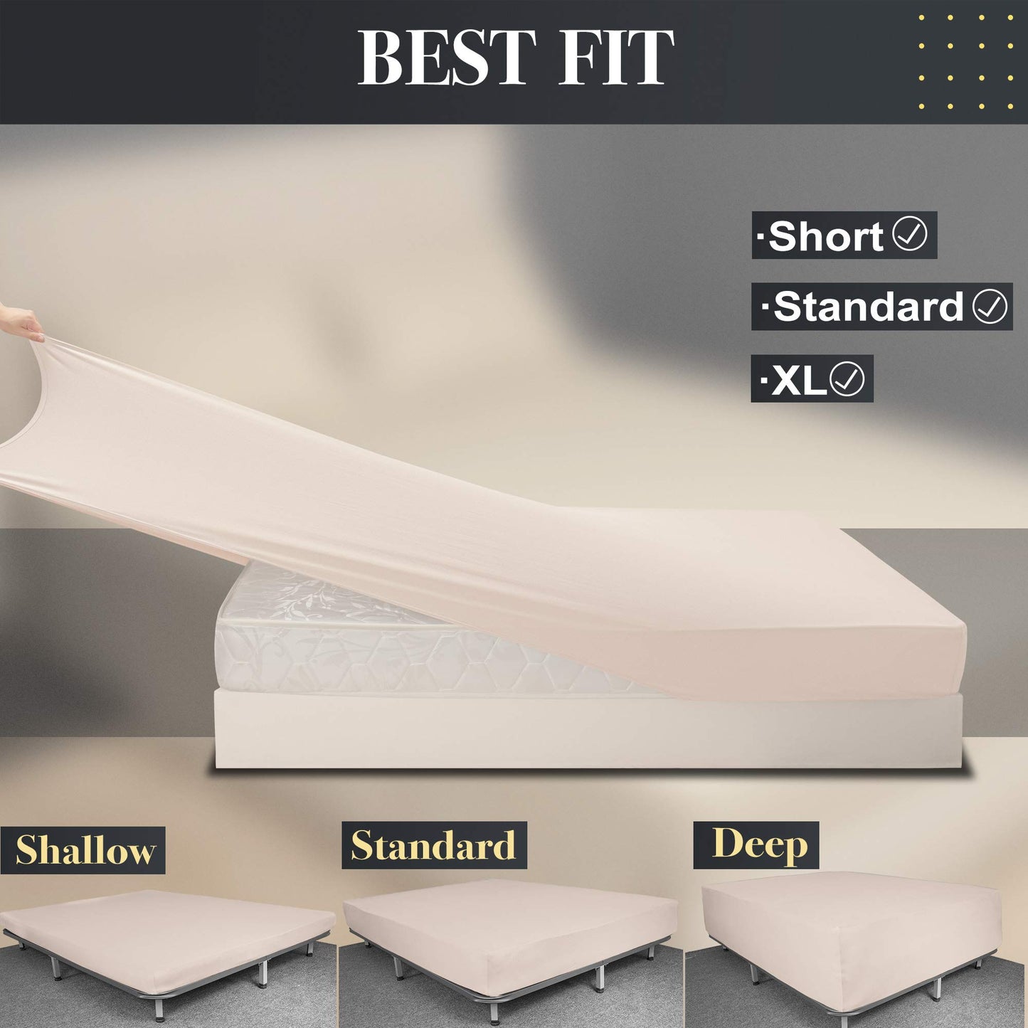 Barossa Design Soft Stretch Fitted Sheet