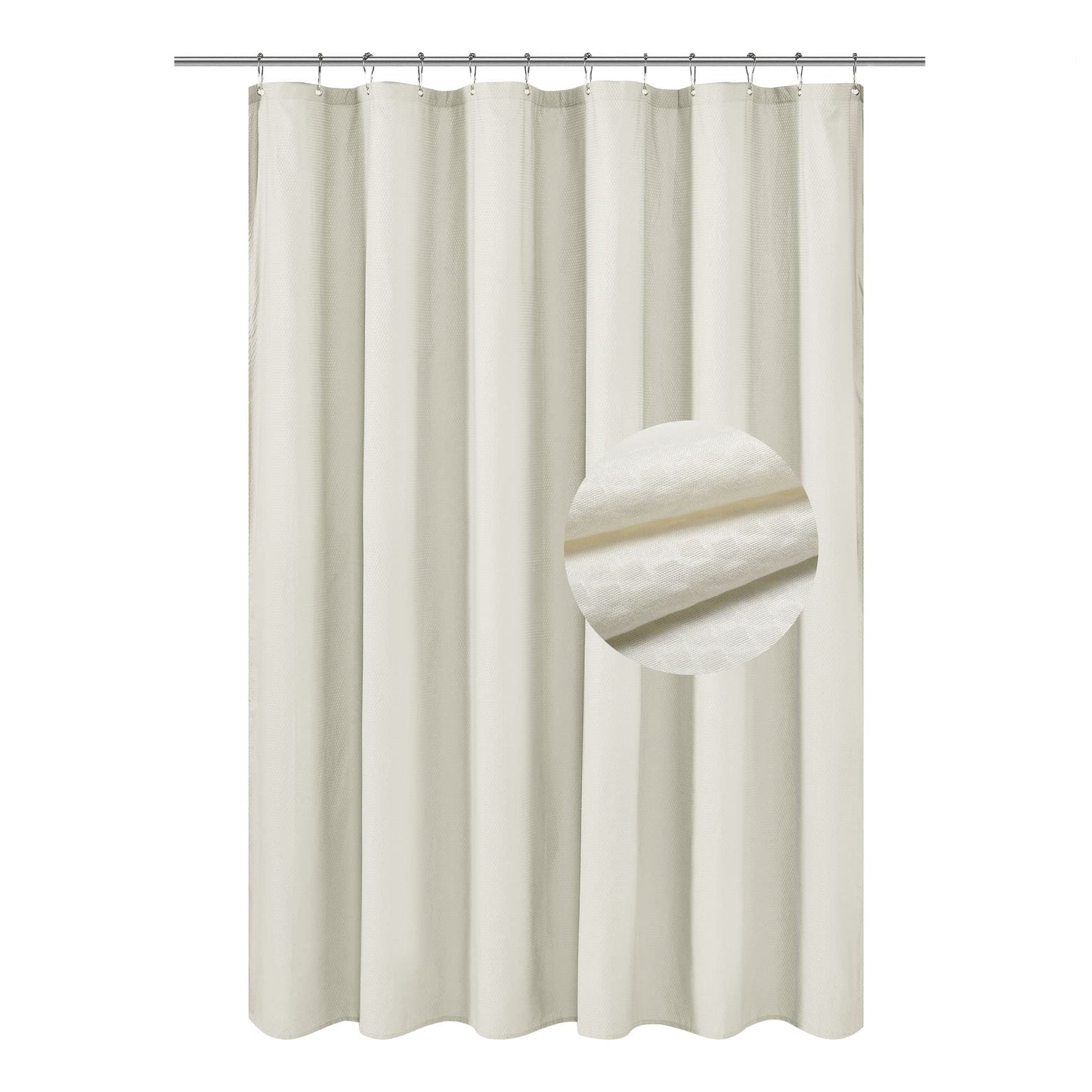 Barossa Design Waterproof Fabric Shower Curtain or Liner Microfiber