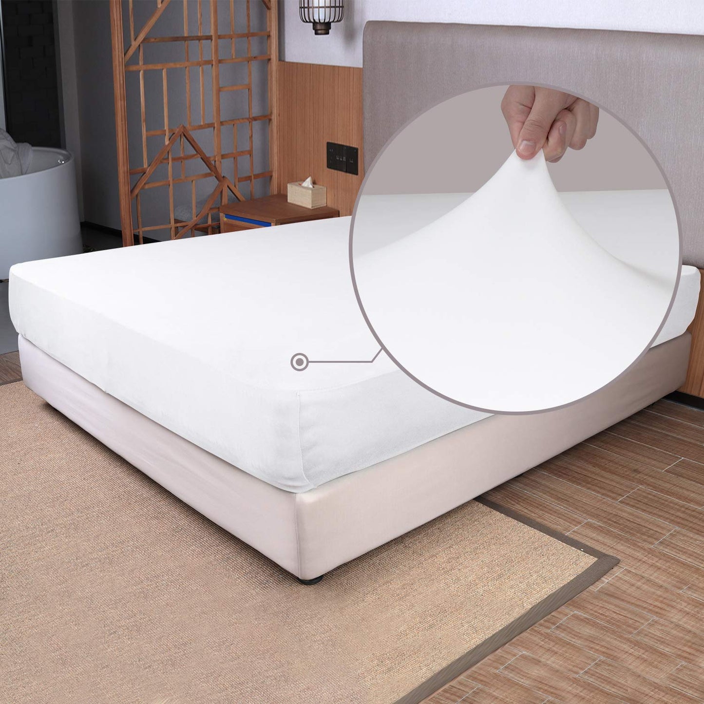 Barossa Design Soft Stretch Fitted Sheet