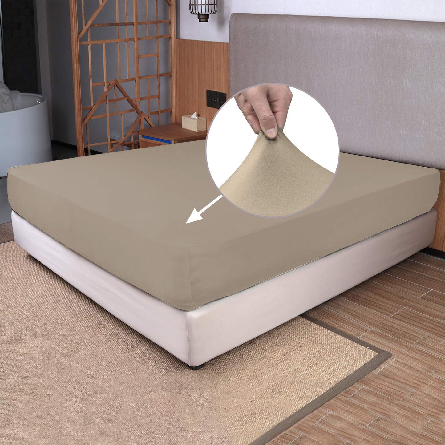 Barossa Design Soft Stretch Fitted Sheet