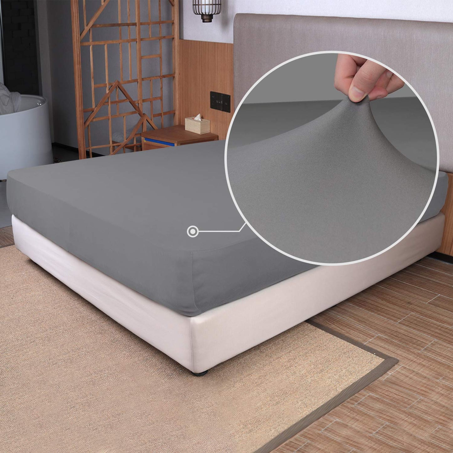 Barossa Design Soft Stretch Fitted Sheet