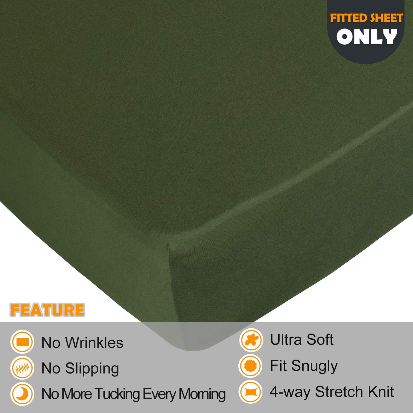 Barossa Design Soft Stretch Fitted Sheet