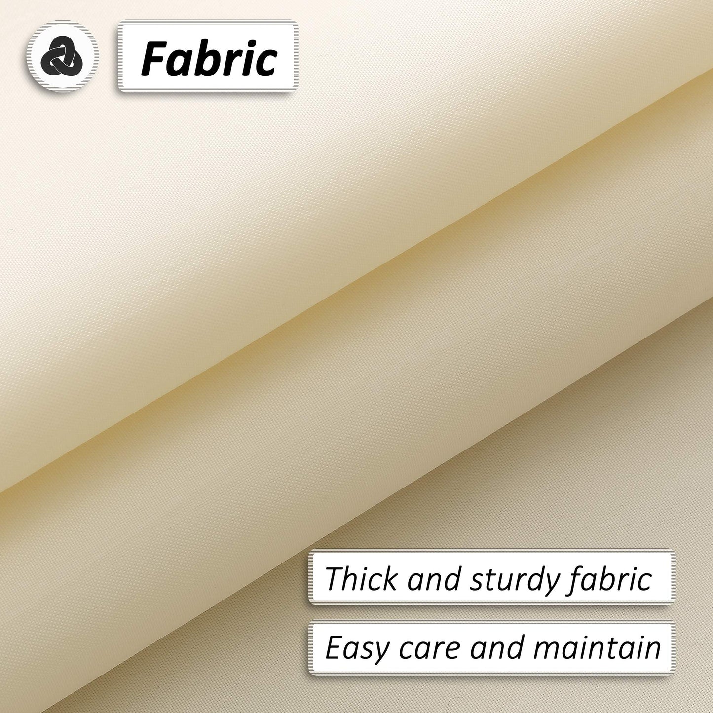 Barossa Design Water-Repellent Fabric Shower Curtain or Liner with 9 Handy Mesh Pockets