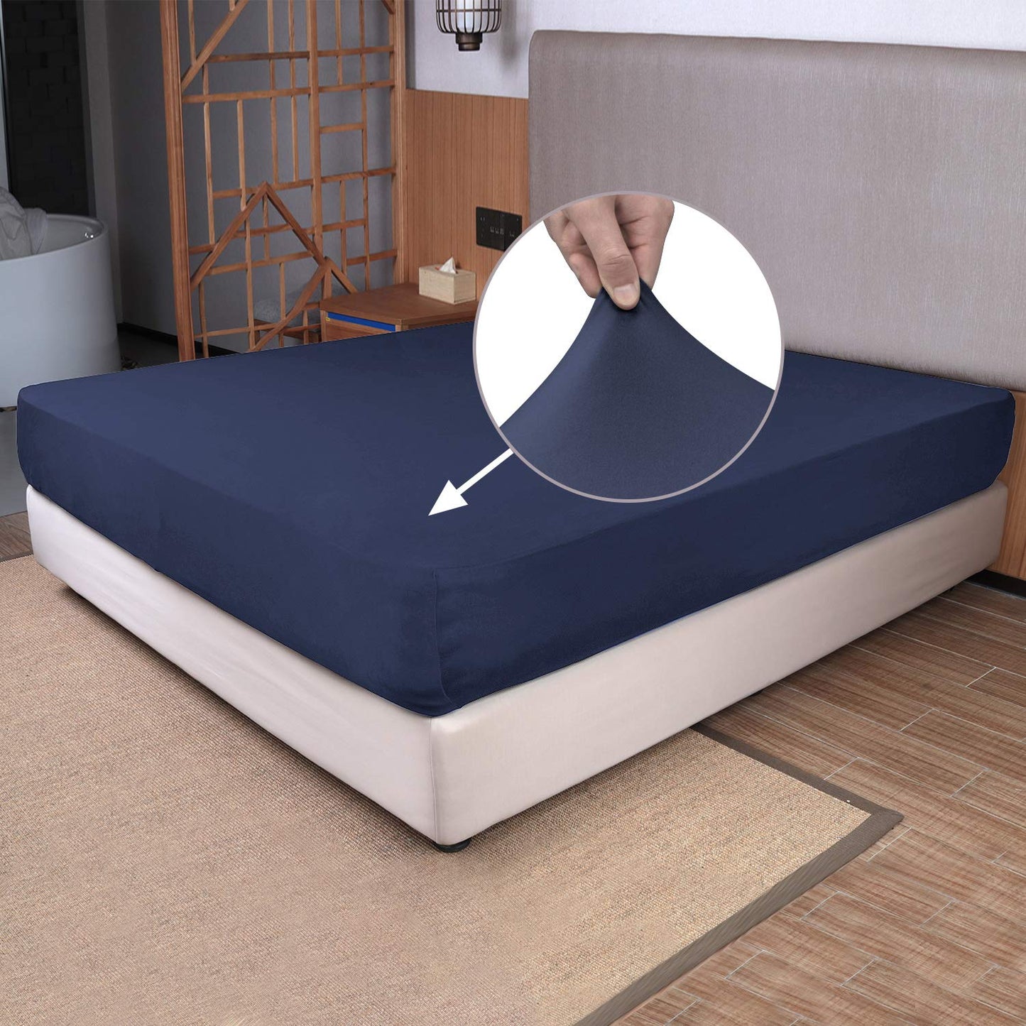 Barossa Design Soft Stretch Fitted Sheet