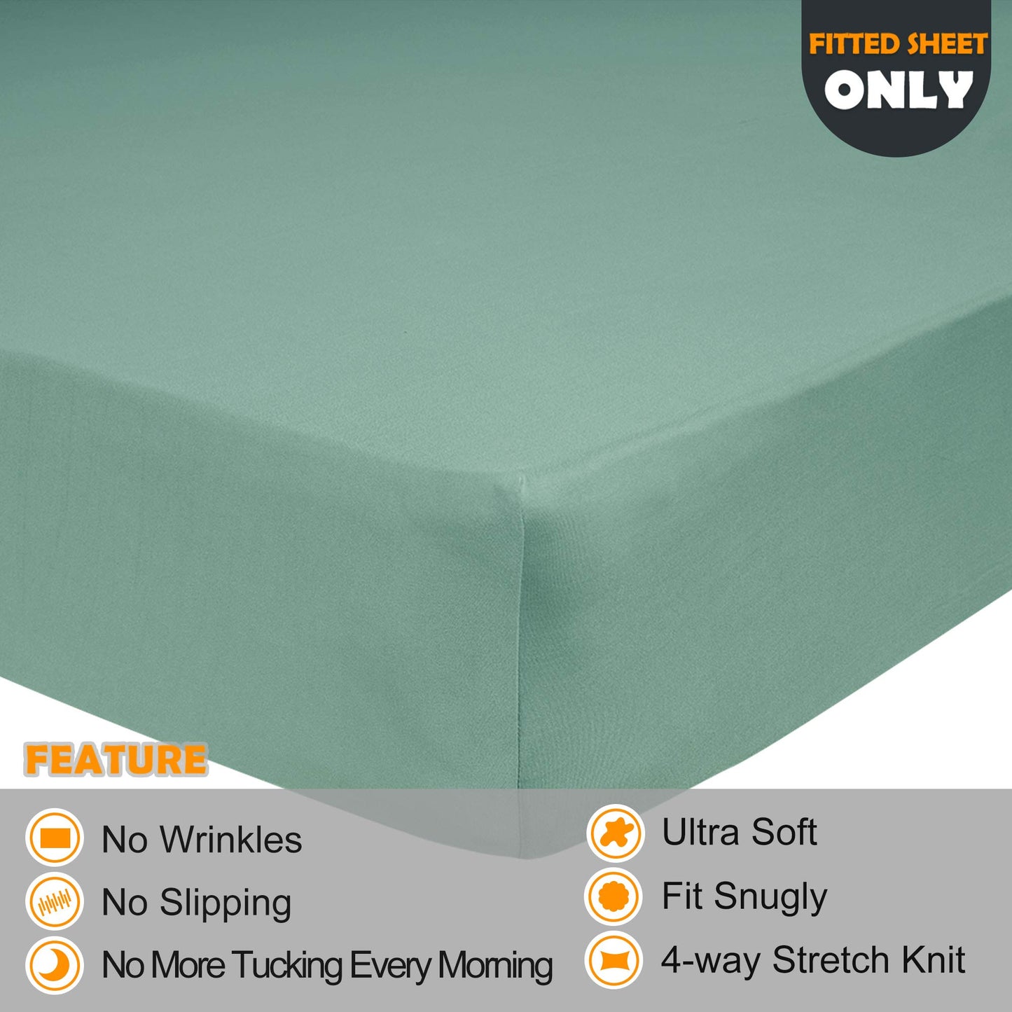 Barossa Design Soft Stretch Fitted Sheet