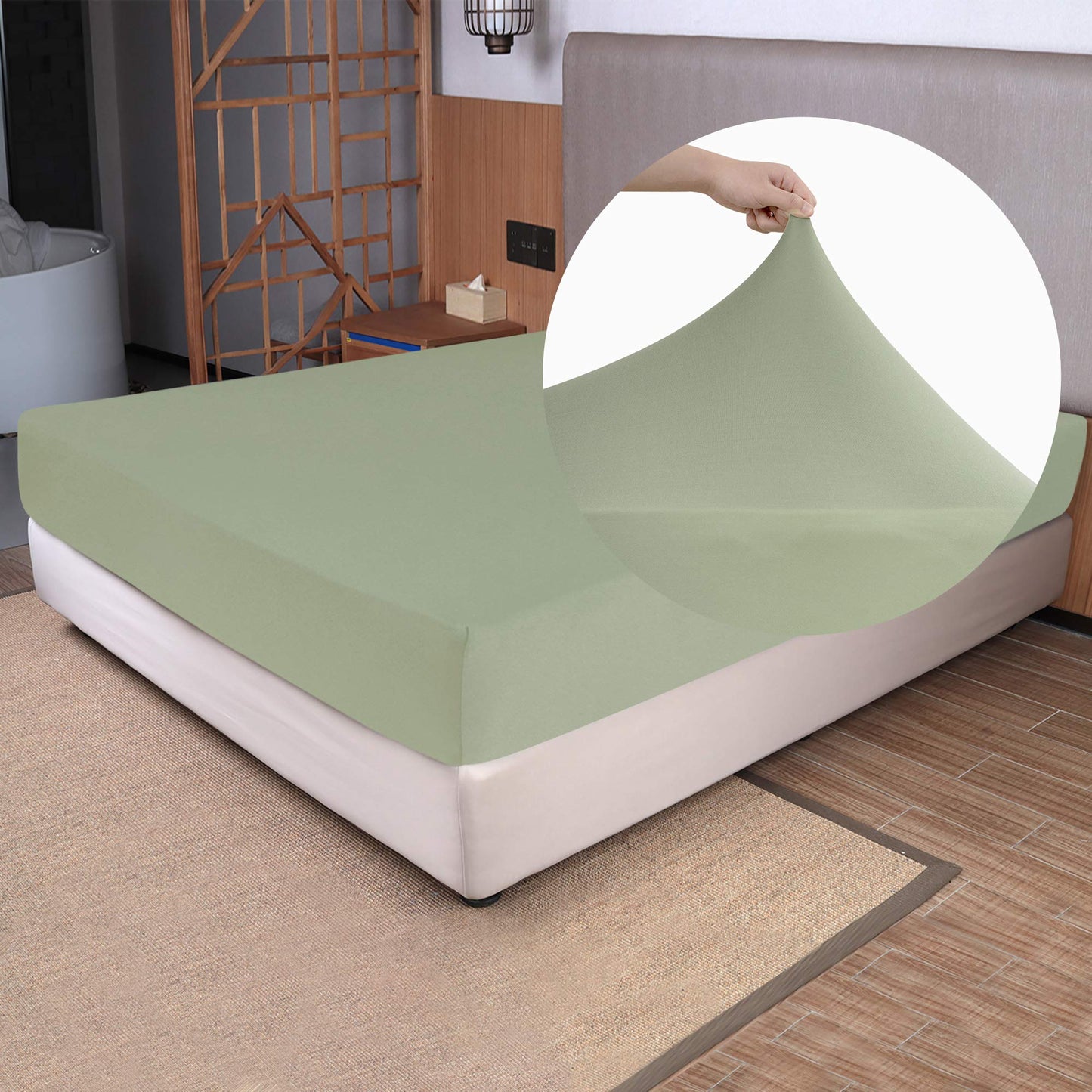 Barossa Design Soft Stretch Fitted Sheet