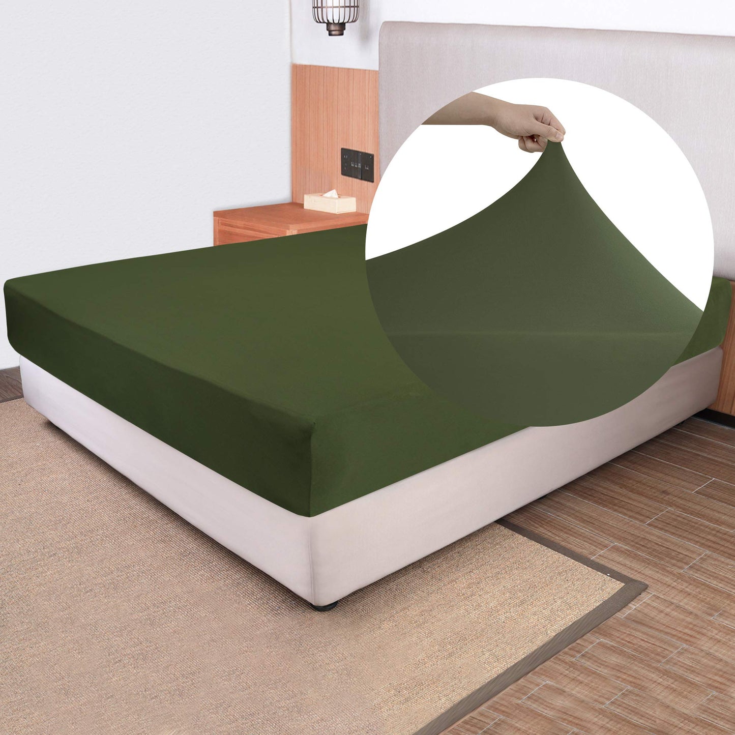 Barossa Design Soft Stretch Fitted Sheet