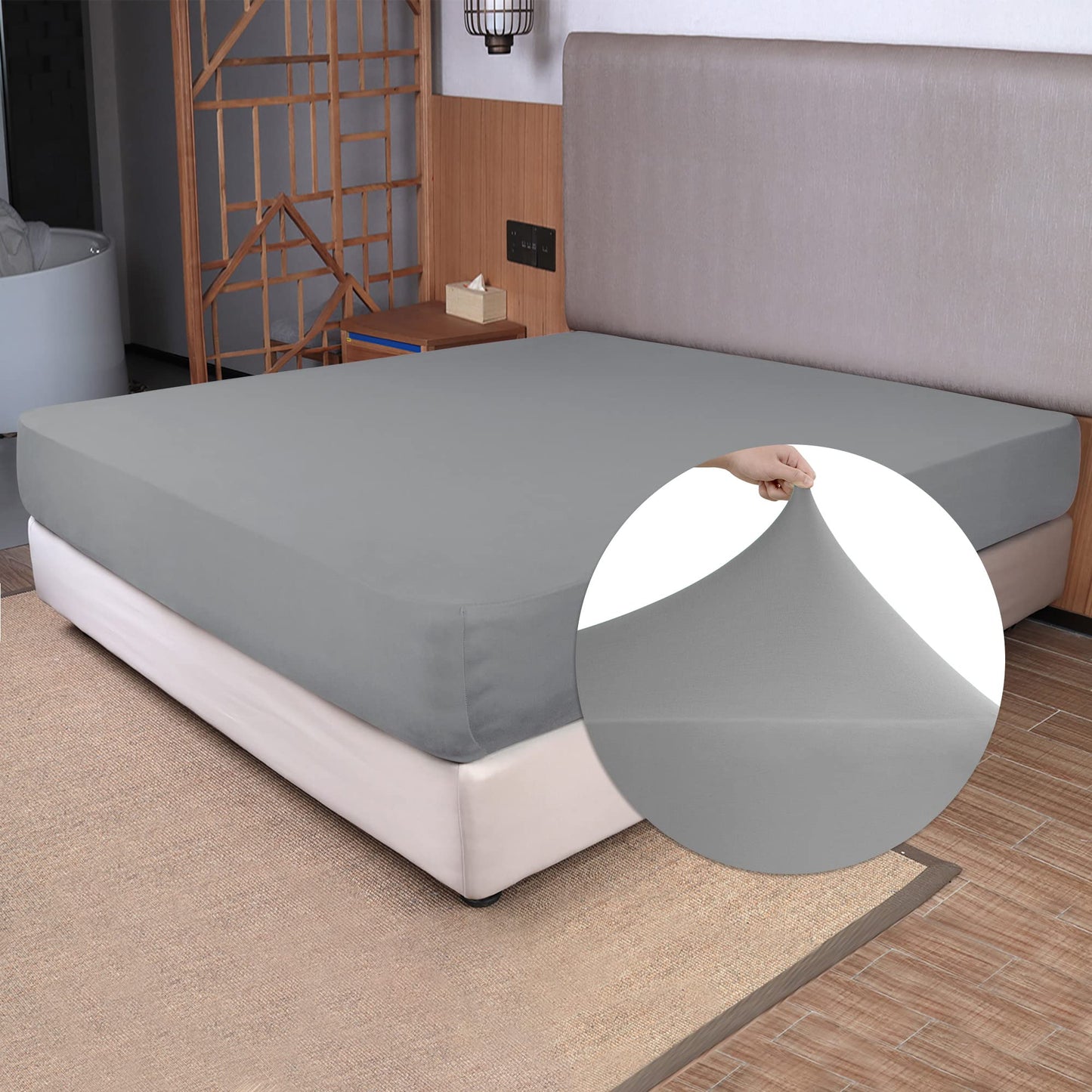 Barossa Design Soft Stretch Fitted Sheet