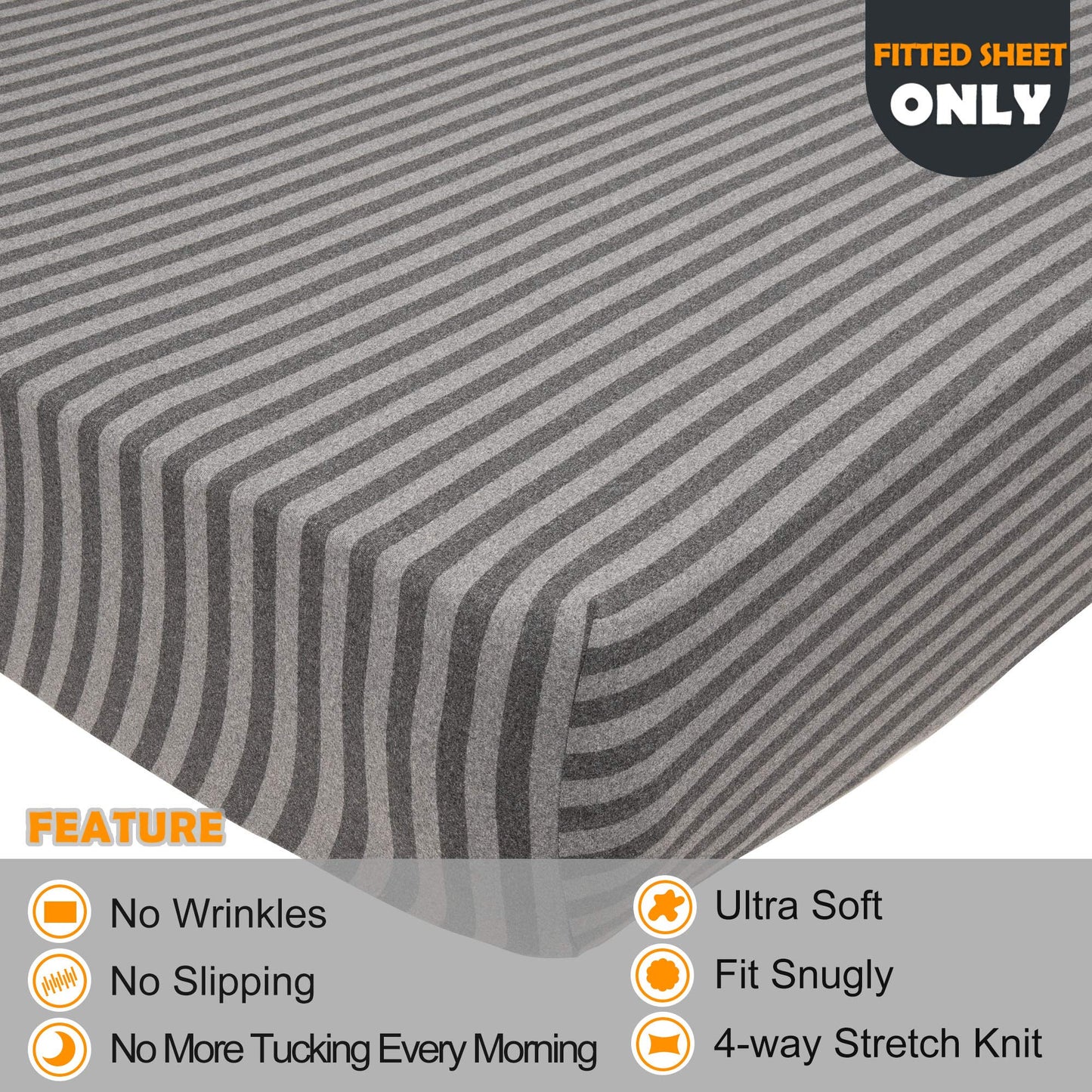 Barossa Design Soft Stretch Fitted Sheet