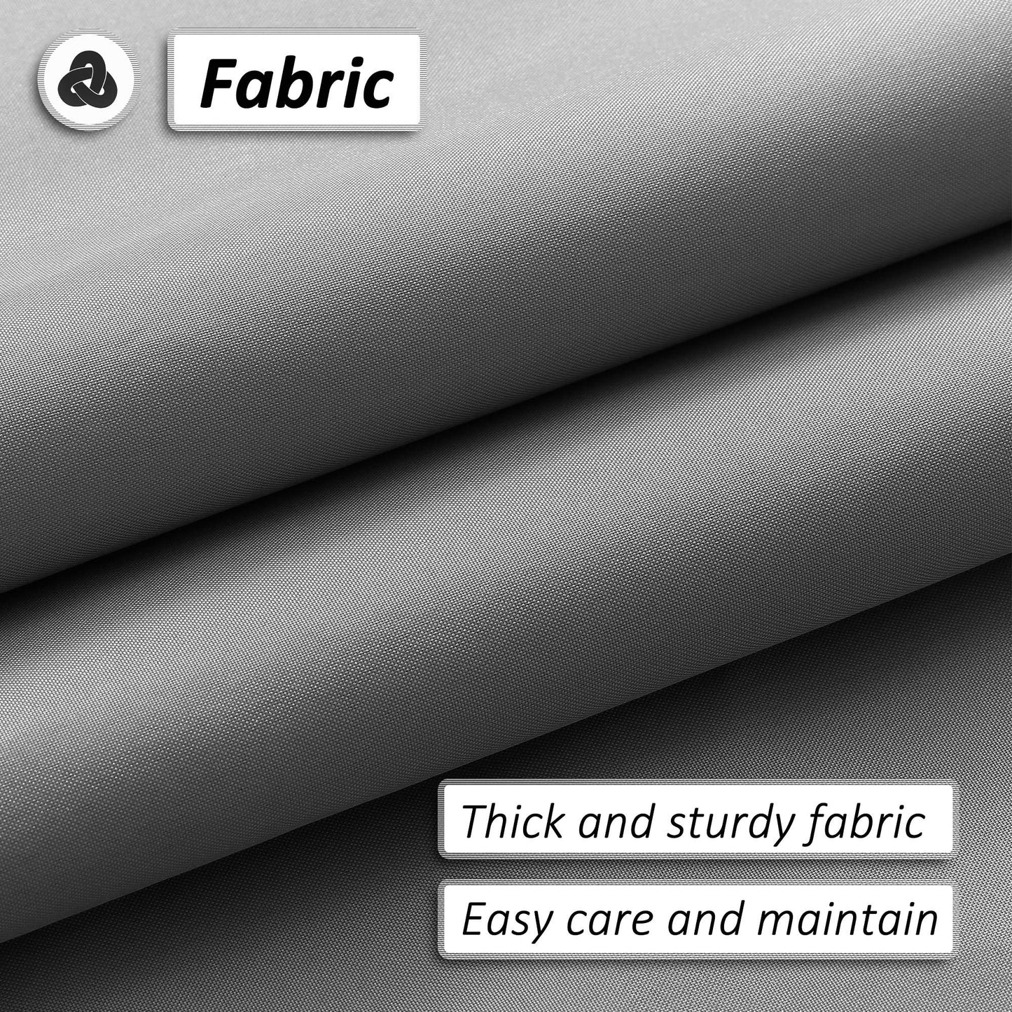 Barossa Design Water-Repellent Fabric Shower Curtain or Liner with 9 Handy Mesh Pockets