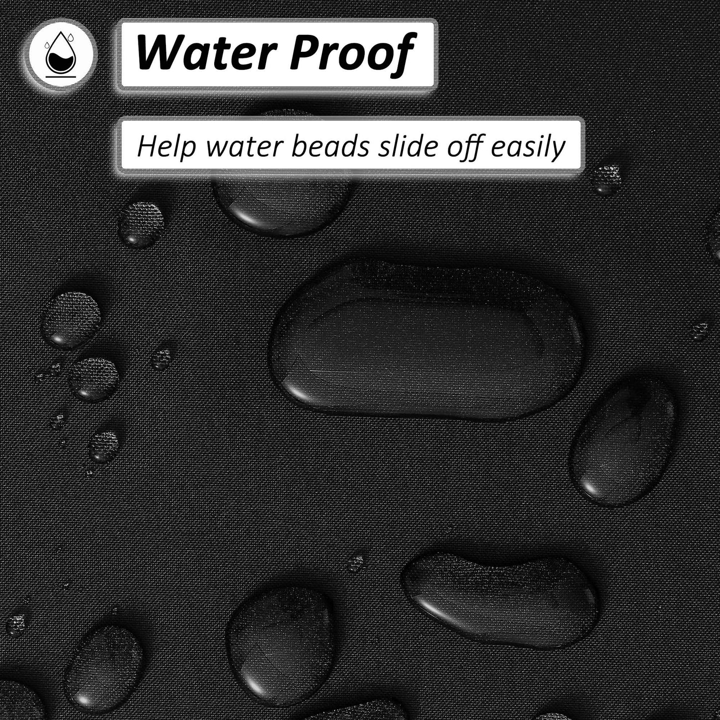 Barossa Design Water-Repellent Fabric Shower Curtain or Liner with 9 Handy Mesh Pockets