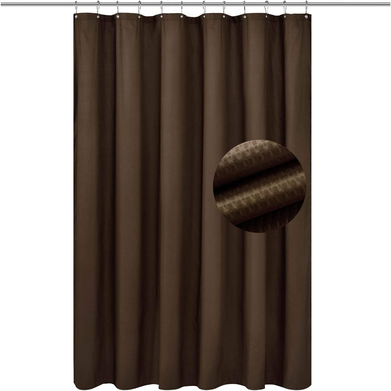 Barossa Design Hotel Quality Soft Fabric Shower Curtain Liner
