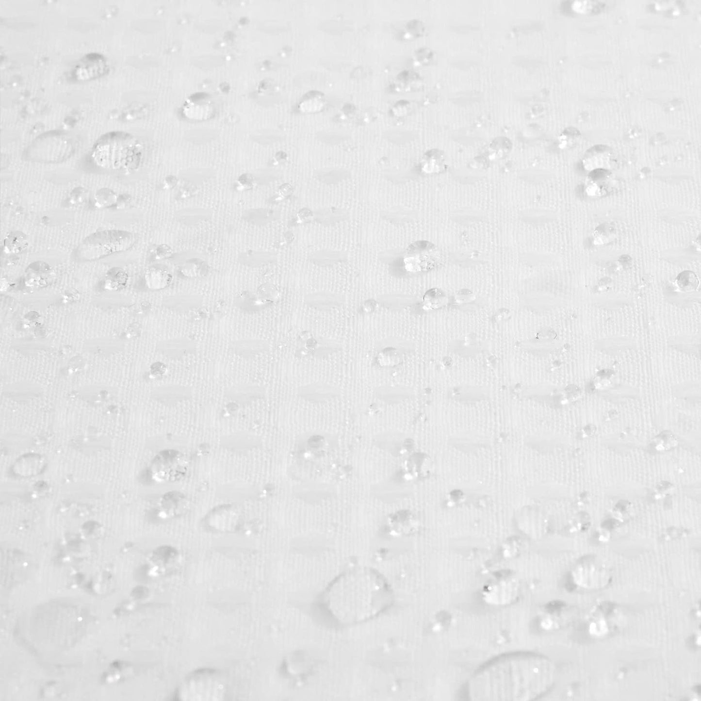 Barossa Design No Hooks Waffle Weave Shower Curtain with Snap in Liner