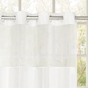 Barossa Design Shower Curtain with Snap in Liner and Stripe