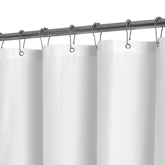 Barossa Design Soft Light-Weight Microfiber Fabric Shower Liner or Curtain, Hotel Quality, Machine Washable, Water Repellent, 70 x 72 inches