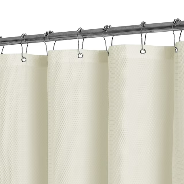 Barossa Design Soft Light-Weight Microfiber Fabric Shower Liner or Curtain, Hotel Quality, Machine Washable, Water Repellent, 70 x 72 inches