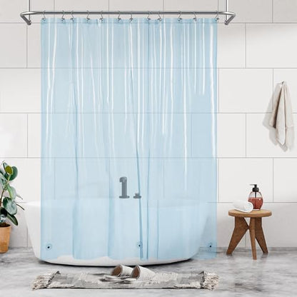 Barossa Design Premium PEVA Plastic Shower Liner with Rustproof Grommets