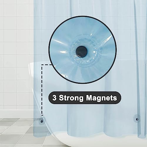 Barossa Design Premium PEVA Plastic Shower Liner with Rustproof Grommets
