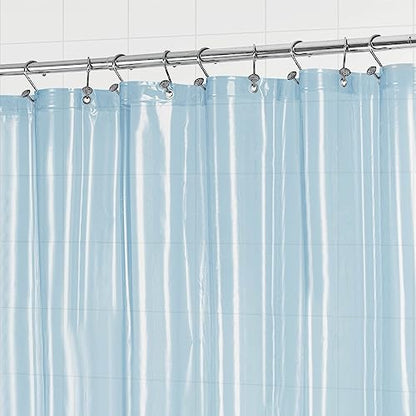 Barossa Design Premium PEVA Plastic Shower Liner with Rustproof Grommets