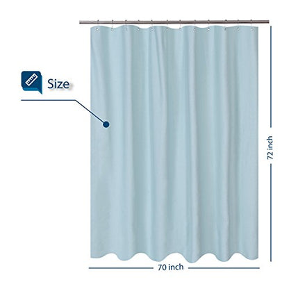 Barossa Design Waterproof Fabric Shower Curtain or Liner Microfiber