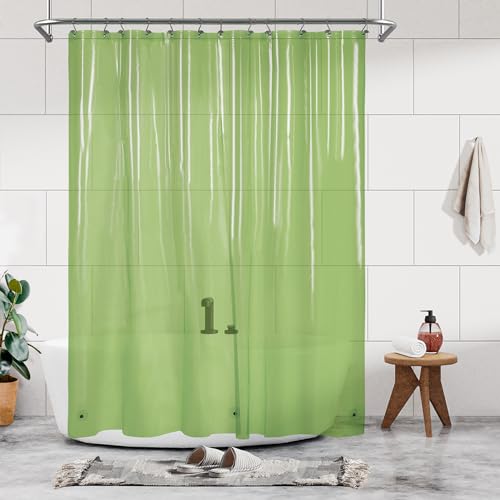 Barossa Design Premium PEVA Plastic Shower Liner with Rustproof Grommets