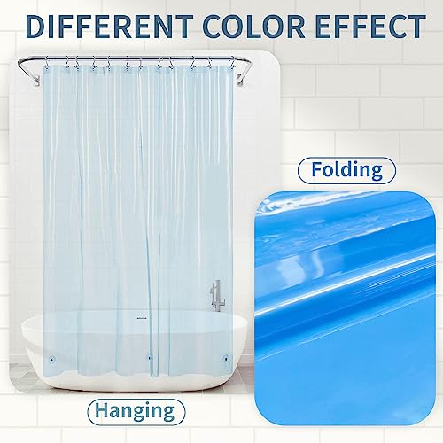 Barossa Design Premium PEVA Plastic Shower Liner with Rustproof Grommets