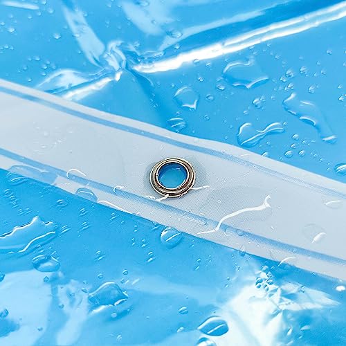 Barossa Design Premium PEVA Plastic Shower Liner with Rustproof Grommets