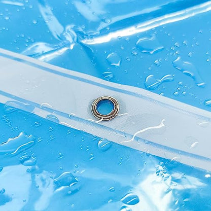 Barossa Design Premium PEVA Plastic Shower Liner with Rustproof Grommets