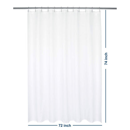 Barossa Design Waterproof Fabric Shower Curtain or Liner Microfiber