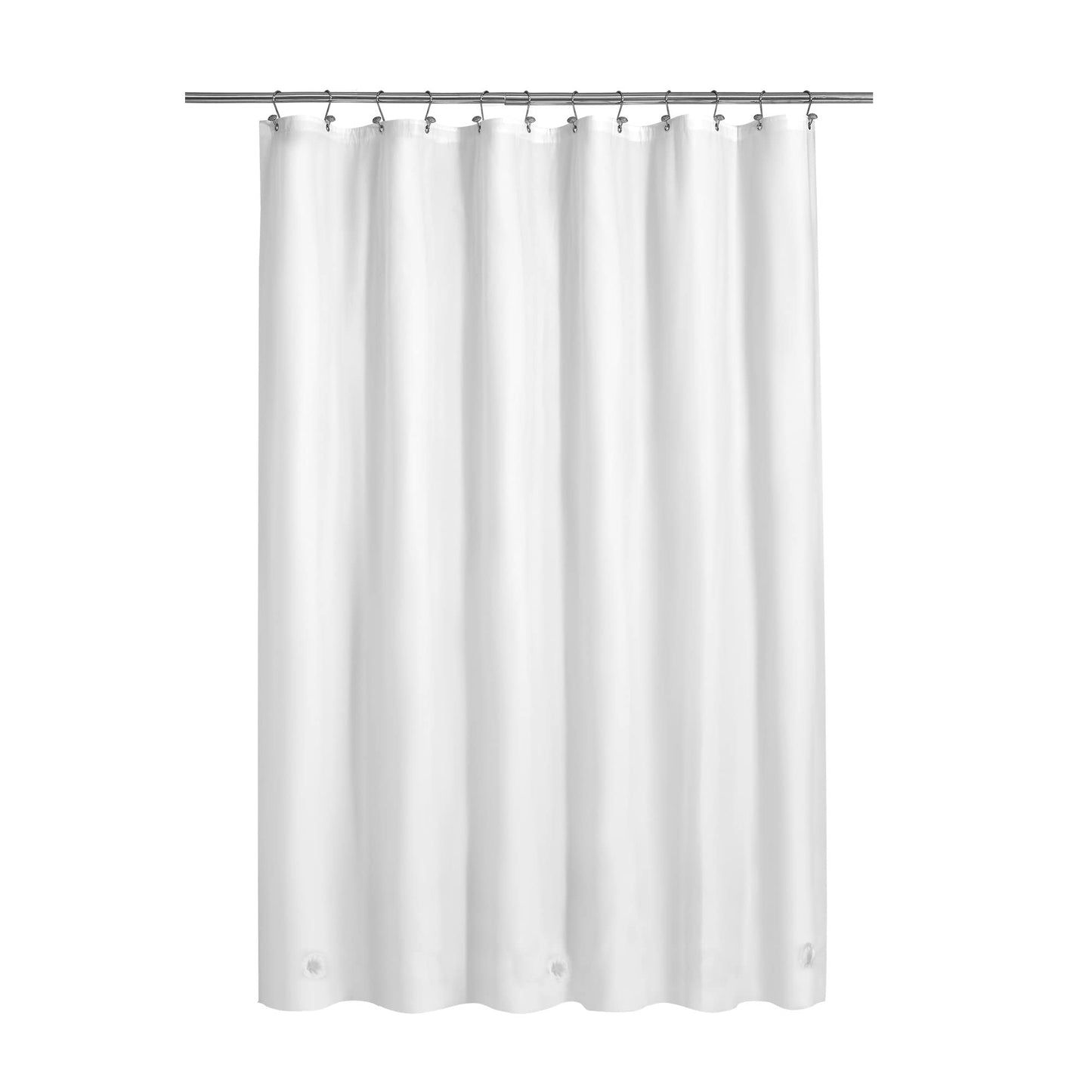 Barossa Design Premium PEVA Plastic Shower Liner with Rustproof Grommets