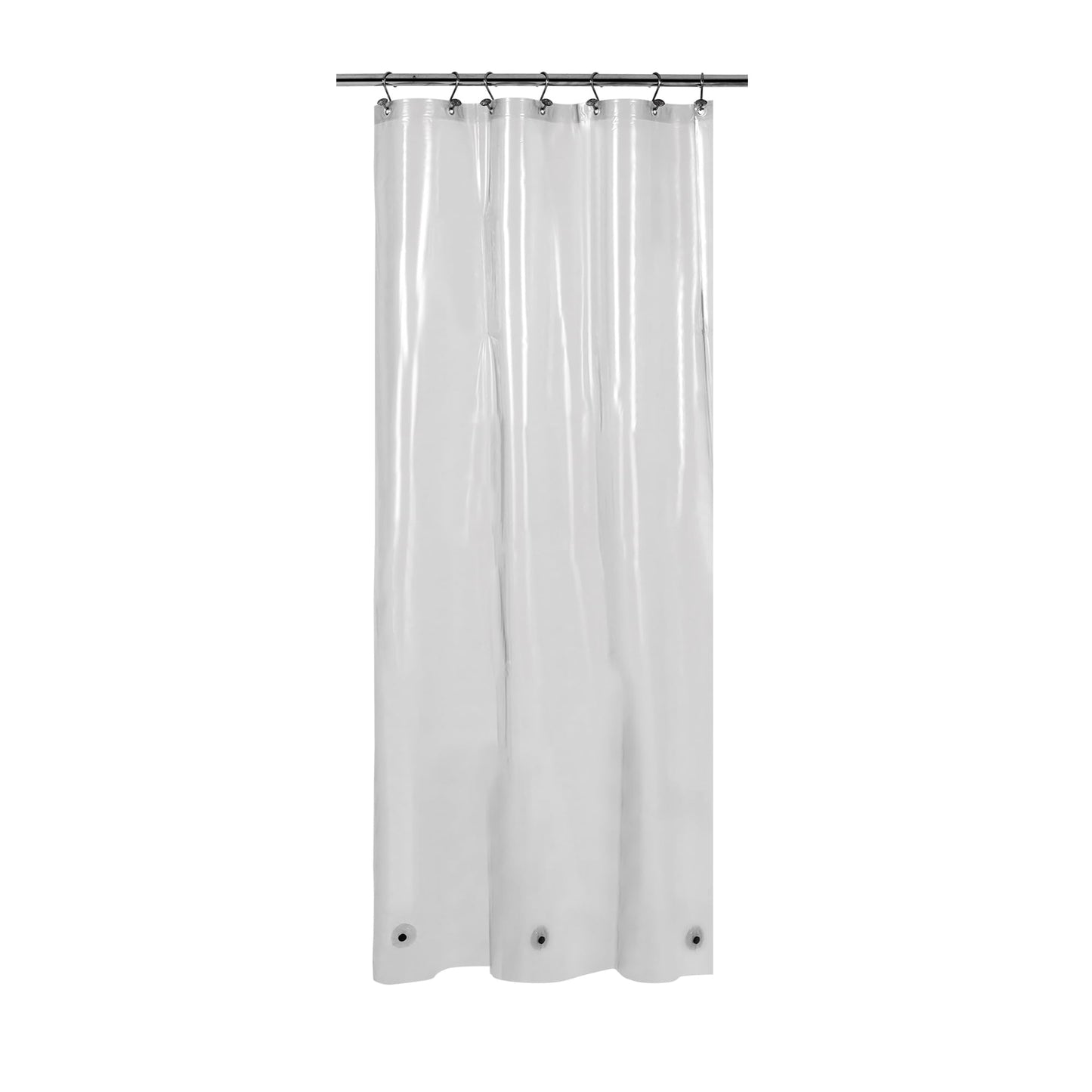 Barossa Design Premium PEVA Plastic Shower Liner with Rustproof Grommets