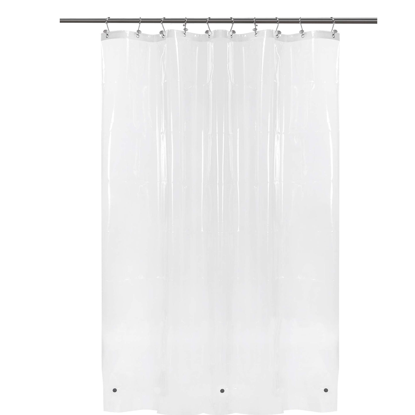 Barossa Design Premium PEVA Plastic Shower Liner with Rustproof Grommets