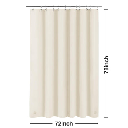 Barossa Design Premium PEVA Plastic Shower Liner with Rustproof Grommets