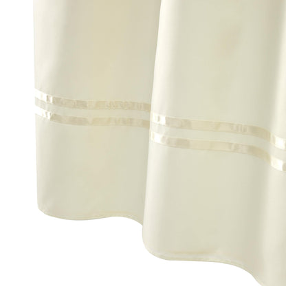 Barossa Design Shower Curtain with Snap in Liner and Stripe