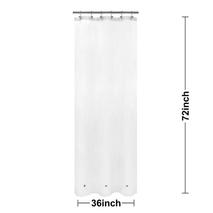Barossa Design Premium PEVA Plastic Shower Liner with Rustproof Grommets